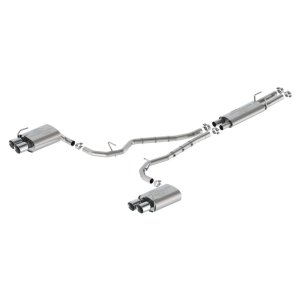 Ford Explorer ST Performance Exhaust - Dual Rear Exit - Ford Racing - Cat Back with 4 in. Chrome Tips, Sport - Chrome - `20-`25 Ford Explorer ST Performance Exhaust - Dual Rear Exit - Ford Racing - Cat Back with 4 in. Chrome Tips, Sport - Chrome - `20-`25